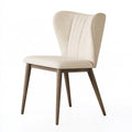 Chaise de salle à manger 48 x 58 x 88 cm tissu beige pieds en bois style contemporain